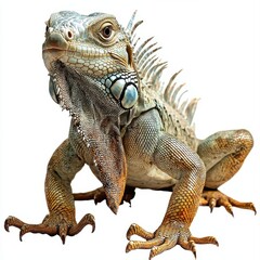 Fototapeta premium Iguana isolated on white
