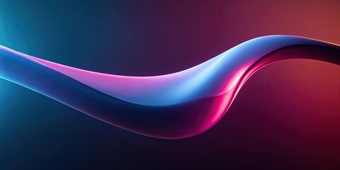 Abstract Blue and Red Wave Form