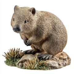 Fototapeta premium Wombat isolated on white