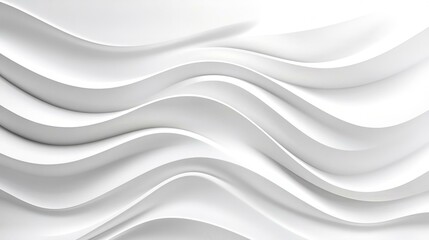 Obraz premium Stylish and modern minimalist seamless white wave texture pattern background with monochromatic color scheme.
