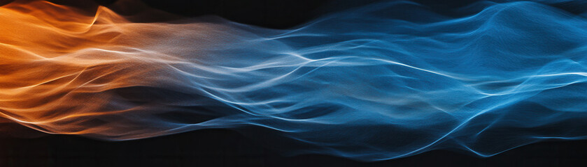 Dynamic flow of colorful waves abstract art digital design vibrant environment close-up view motion concept