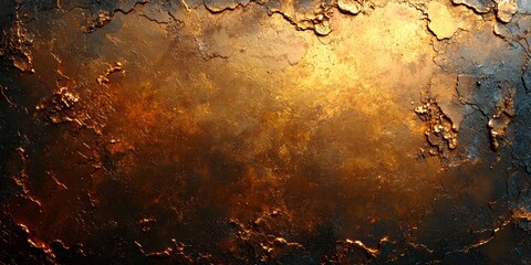 Brushed Bronze Texture with Warm Orange Undertones
