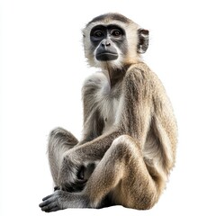 Fototapeta premium Monkey isolated on white