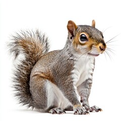 Obraz premium Squirrel isolated on white