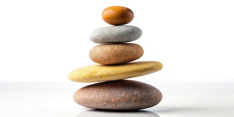 Balanced Rock Sculpture: Stability & Harmony - Stock Photo