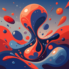 Abstract fluid art with swirling patterns and vivid colors in a chaotic design.