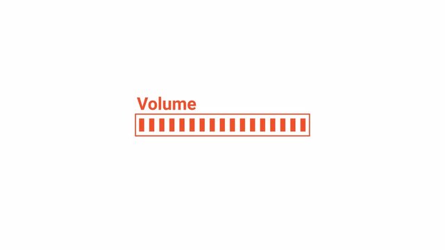 Animation of speaker volume with alpha channel, Speaker volume down and up animation with Transparent Background