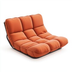 Fototapeta premium Space-saving foldable futon sofa isolated on white