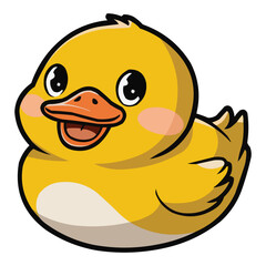 Fototapeta premium yellow duck cartoon