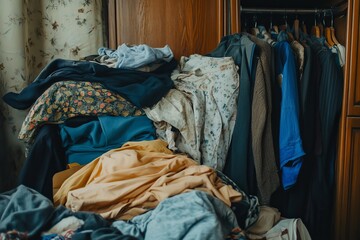 Donating Decluttering And Cleaning Up Wardrobe, 