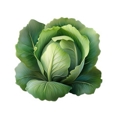 Cabbage-in-cartoon-style-illustration