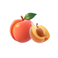 Peach-and-inside,-3D-style