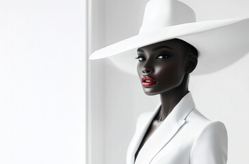woman in a hat