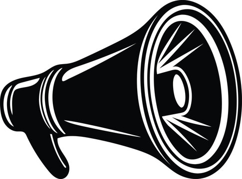 recommend clip art: A loud speaker silhouette vector