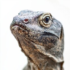Fototapeta premium Komodo dragon isolated on white
