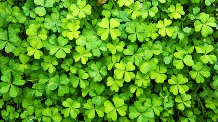 Lush Green Clover Nature's Symbol of Luck
