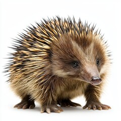 Obraz premium Echidna isolated on white