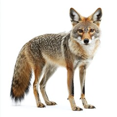 Obraz premium Jackal isolated on white