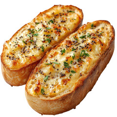 Garlic Bread isolated on transparent background