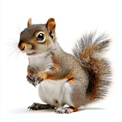 Obraz premium Squirrel isolated on white