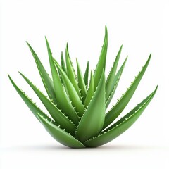 Fototapeta premium Aloe vera plant isolated on white