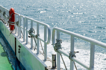 Naklejka premium guardrail on the sail boat