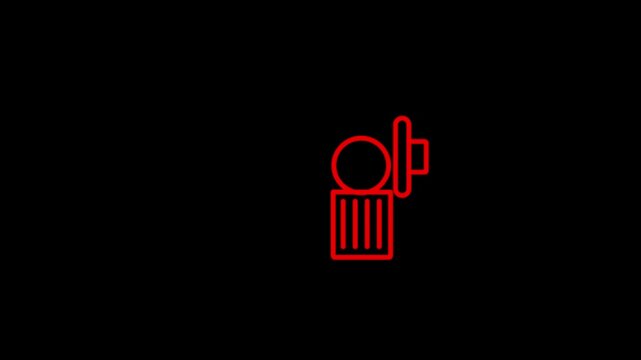 animation of a film reel icon near a trash can symbolizing video deletion, perfect for websites, blogs or social media posts related to video editing