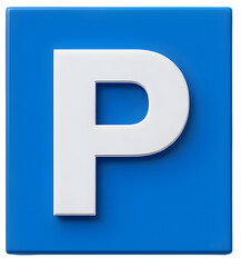 주차장 표지판(a parking sign)