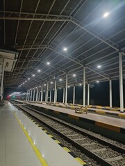 Obraz premium subway train in the station