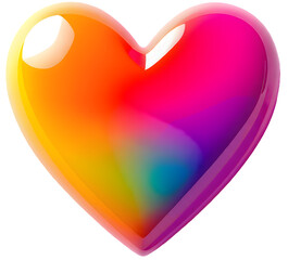 레드컬러 입체 하트(Red color 3D heart)