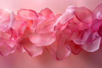Flowing Pink Sheer Fabric with Elegant Patterns