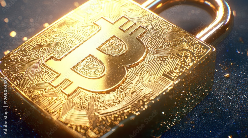 Poster unlocking the potential of bitcoin a secure future