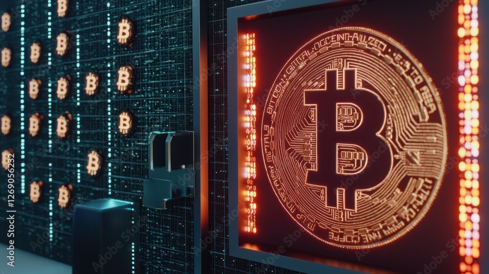 Aufkleber exploring the dynamics of bitcoin and cryptocurrency technology