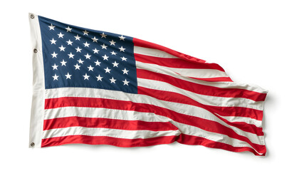 Fototapeta premium american flag isolated on white