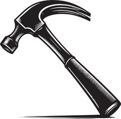 Black Color Crowbar Silhouette Vector Illustration design, Solid White Background