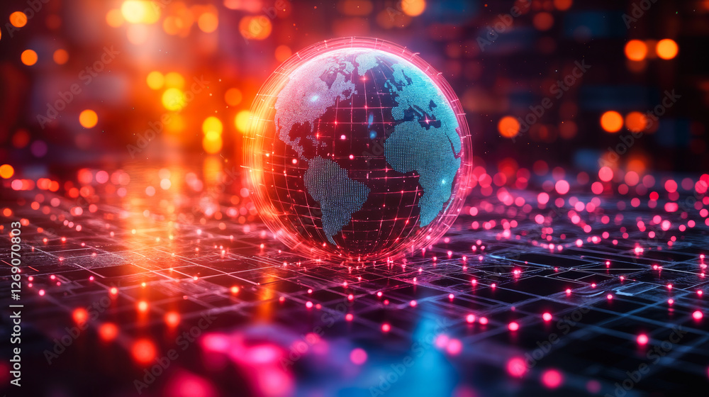 Poster global knowledge integration through advanced search solutions visualized in digital connectivity sp