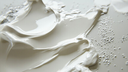 Obraz premium White glue being smoothly spread on a surface