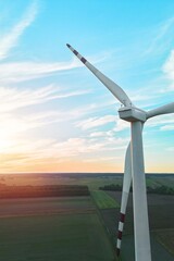 Modern wind turbines and private investment
