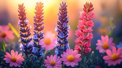 Dreamy flower garden