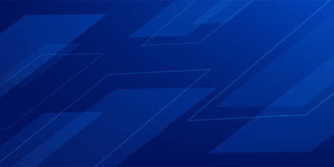 dark blue background with abstract square shape, dynamic and sport banner concept.