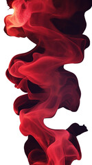 Fototapeta premium A red flame with a lot of smoke and sparks