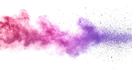 Obraz premium abstract powder splatted background. Colorful powder explosion on white background. Colored cloud. Colorful dust explode. 