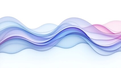 Abstract flowing wave design with white background
