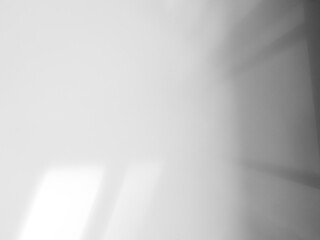 Shadow light summer background sunight overlay nature on room cement wall floor abstract blur muckup effect grey minimal platform for presentation product backdrop, wallpaper template display.