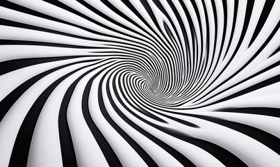 Black and White Optical Illusion Spiral Background