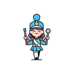 majorette for marching band logo template