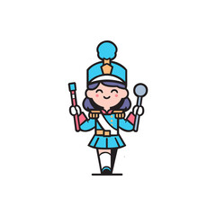 majorette for marching band logo template