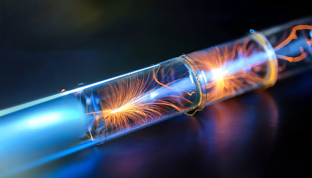 Visualization of Lorentz Force Demonstrating Charged Particles Curving Along Magnetic Field Lines