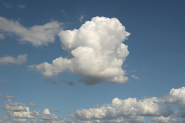 夏の青空と白い雲