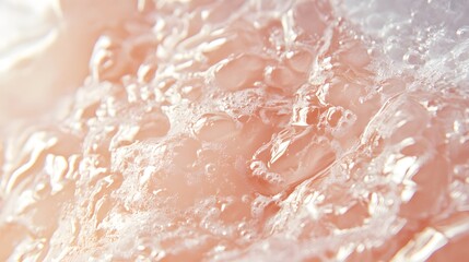 Fototapeta premium closeup of foaming liquid texture